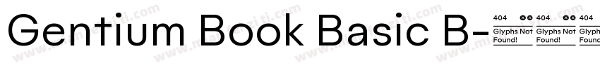 Gentium Book Basic B字体转换